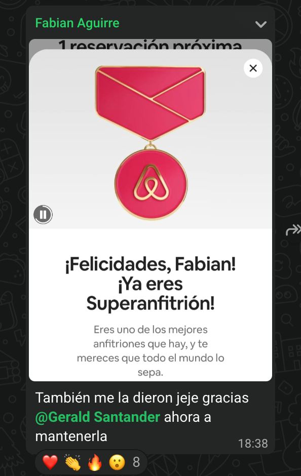 Resultado de alumno de Academia SuperHost