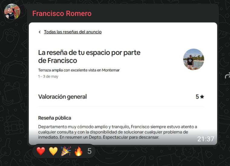 Resultado de alumno de Academia SuperHost