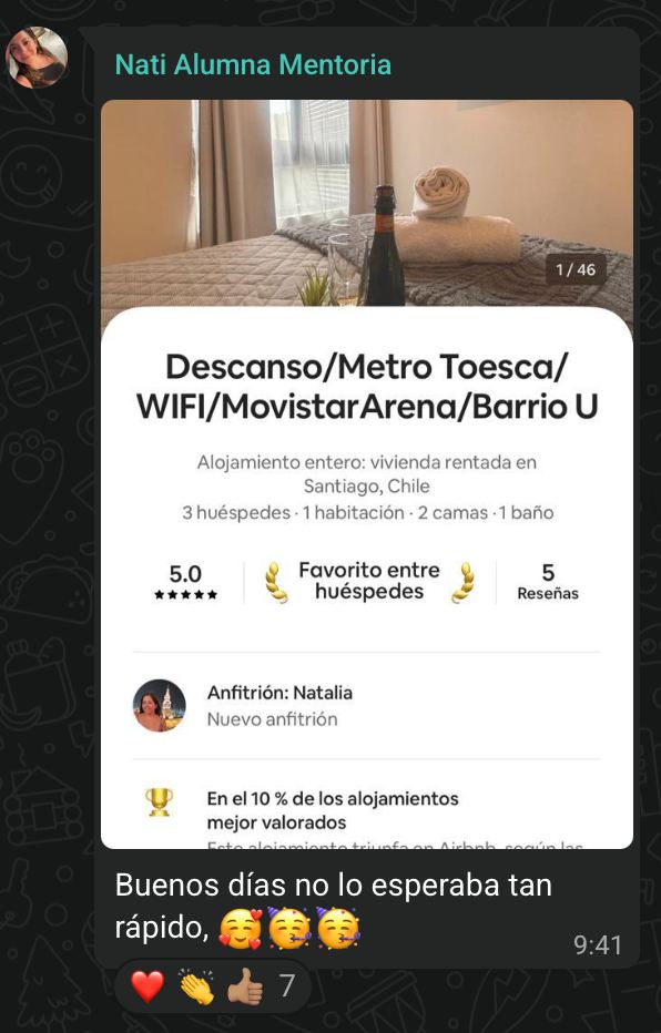 Resultado de alumno de Academia SuperHost