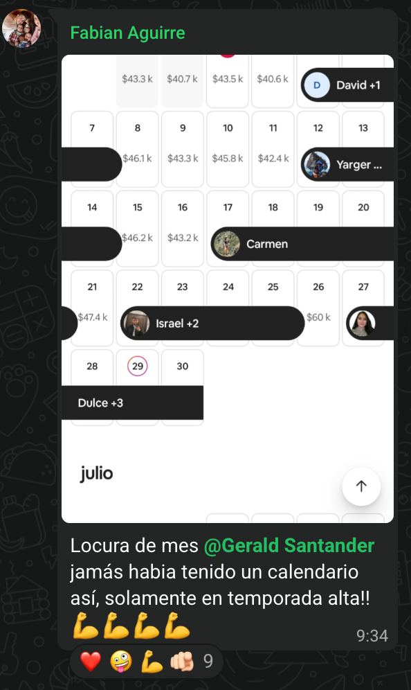 Resultado de alumno de Academia SuperHost