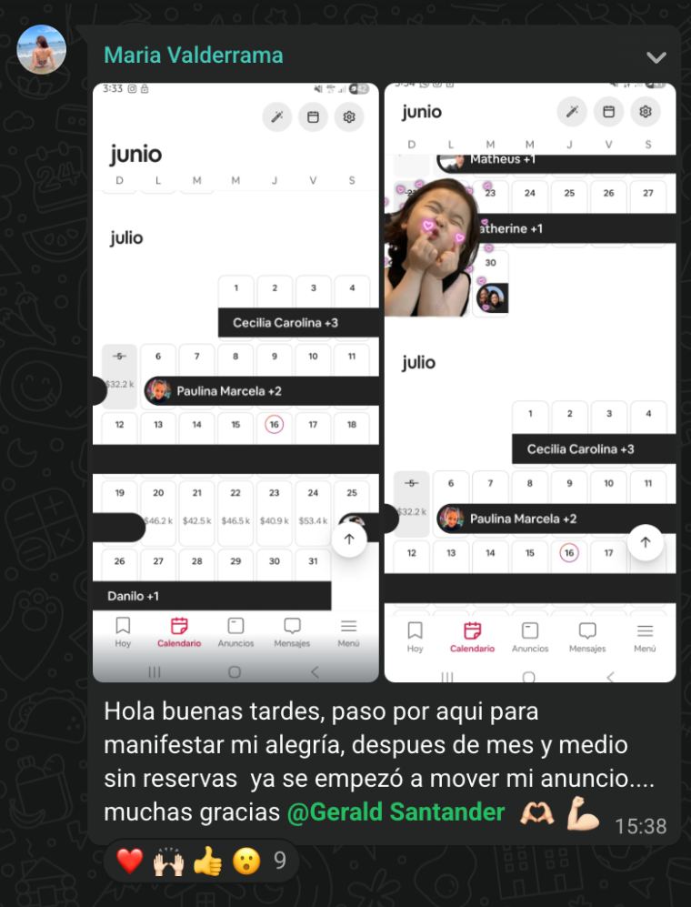 Resultado de alumno de Academia SuperHost