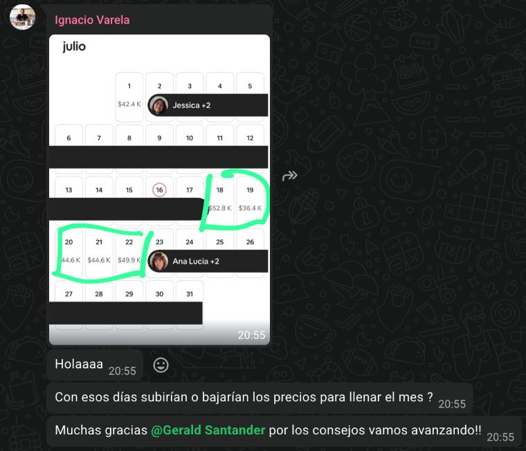 Resultado de alumno de Academia SuperHost