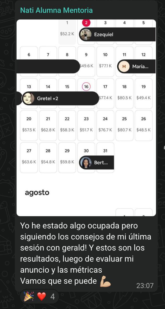 Resultado de alumno de Academia SuperHost