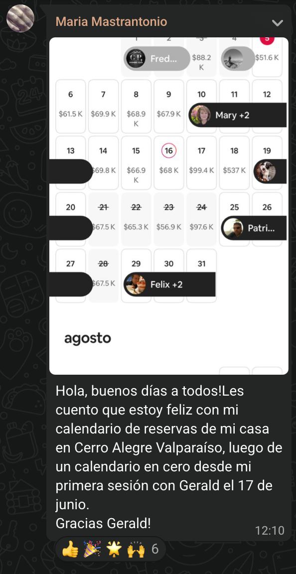 Resultado de alumno de Academia SuperHost