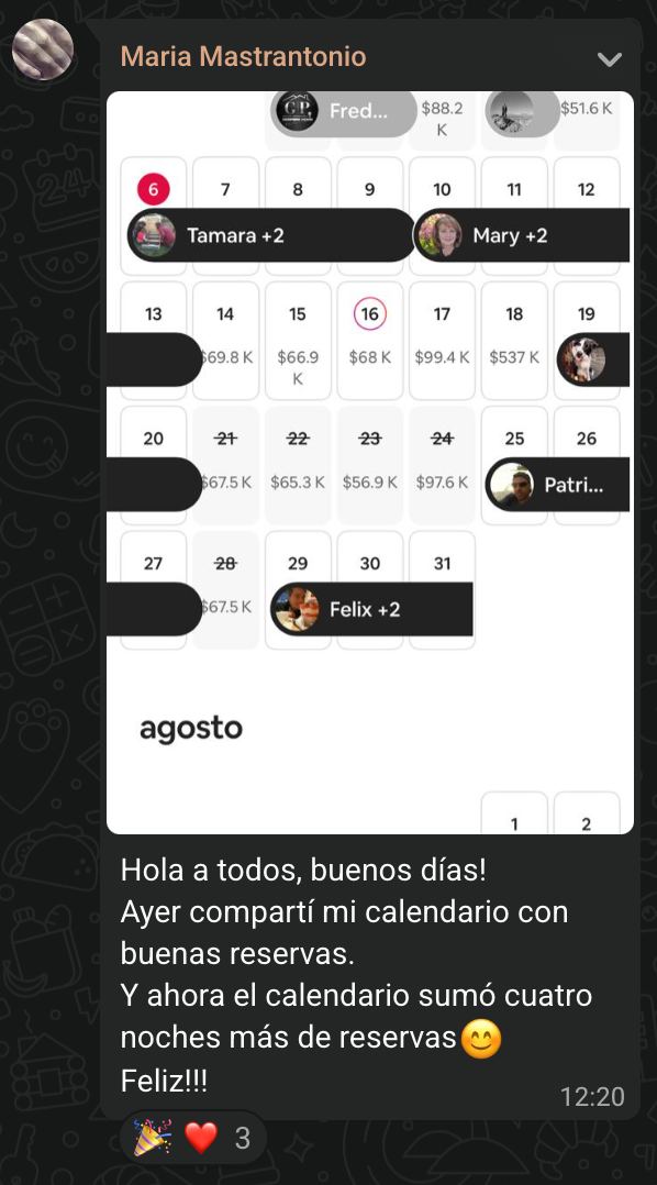 Resultado de alumno de Academia SuperHost